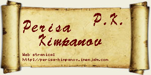 Periša Kimpanov vizit kartica